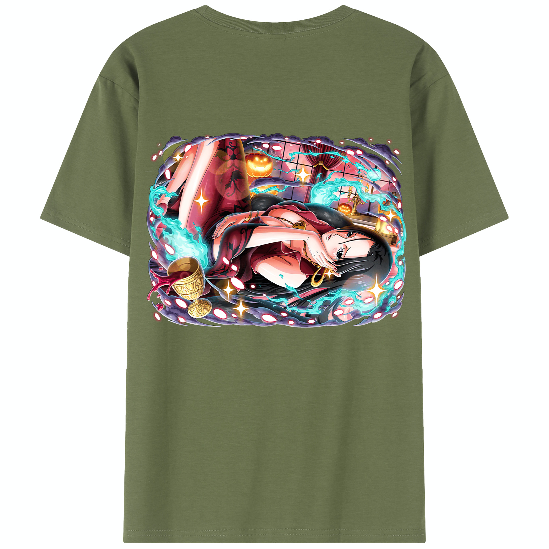 ワンピース ボア・ハンコック ONE PIECE Boa·Hancock 綿100％半袖Tシャツ（背面プリント）